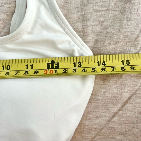 MICHAEL KORS BACK LACE UP ONE PIECE SWIMSUIT WHITE SWIMWEAR SIZE 8 NWOT - Picture 7 of 9